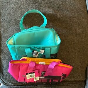 Trader Joe's Mini Cooler Bag - Pink, Turquoise